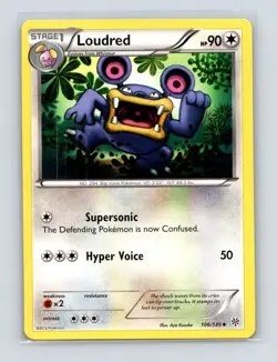 Pokemon TCG Loudred 106/135 Plasma Storm Normal LP - Image 1