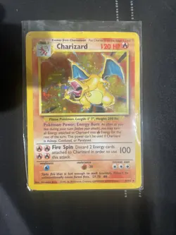 Pokemon TCG Charizard - Base Set (Unlimited) Holo Rare #4/102 - Image 1