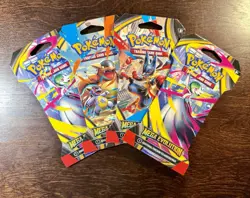 Pokemon TCG Mega Evolution Sleeved Booster Pack Random Art New/Factory Sealed - Image 3
