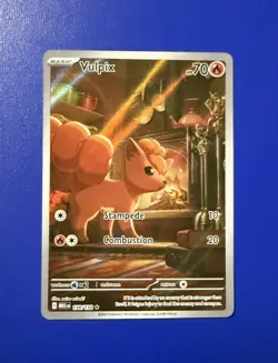 Pokemon TCG Vulpix 138/132 Secret Rare Mega Evolution IR Full Art Holo - Image 1
