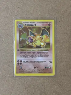 Vintage Pokemon Base Set- Holo Trio- 1st Edition Shadowless Charizard- WOTC 1999 - Image 2