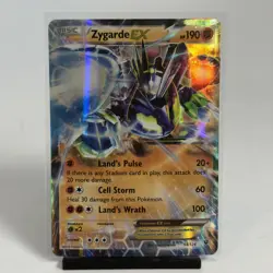 Pokemon TCG Zygarde EX 54/124 Fates Collide Ultra Rare Holo NM Card 2016 - Image 1