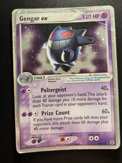 Pokemon Gengar ex 108/112 Firered & Leafgreen Holo ENG-Played - Image 1