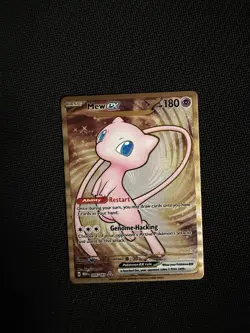 Pokemon TCG Mew EX Metal Gold NM 205/165 Scarlet & Violet 151 Promo Card - Image 1