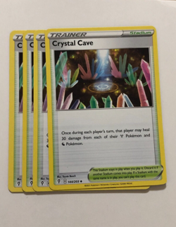 Pokemon Card Evolving Skies 4x Playset Crystal Cave 144/203 NM - Image 1