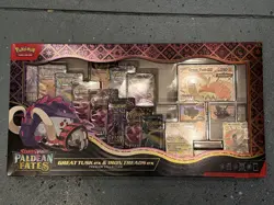 Pokemon Paldean Fates Great Tusk ex & Iron Treads ex Premium Collection - Image 1