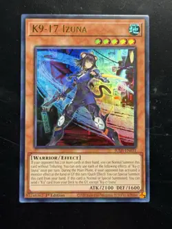 Yu-Gi-Oh Justice Hunters K9-17 Izuna JUSH-EN031 Ultra Rare 1st Edition - Image 1