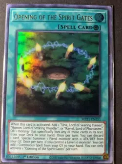 Yugioh Opening Of The Spirit Gates Ultra Rare 1st Edition NM MP21 - Image 1
