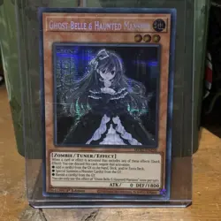 Ghost Belle & Haunted Mansion 1st Ed. Yu-Gi-Oh Pharaohs Gods MP22-EN258 Mint - Image 1