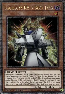 Absolute King Back Jack 1st Ed Quarter Century RA04-EN244 Yu-Gi-Oh! - Image 1