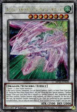 Accel Synchro Stardust Dragon - Quarter Century Secret MP24-EN030 - NM - YuGiOh - Image 1