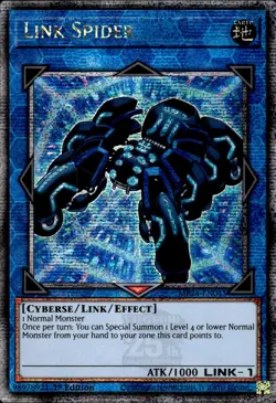 Link Spider - Quarter Century Secret Rare 1st Edition MP24-EN045 - NM - YuGiOh - Image 1