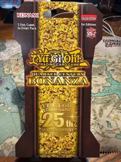 1st Edition English Yu-Gi-Oh Quarter Century BONANZA Blister - Image 1