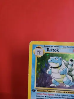 Pokemon Karte/card - Turtok (Blastoise) 2/102 Holo 1. Edition Base Light Played - Image 2