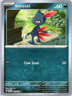 Sneasel Master Ball 061/131 SV: Prismatic Evolutions - Pokemon Card - NM - Image 1