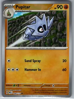 Pupitar (Master Ball) 048/131 SV: Prismatic Evolutions - Pokemon Card - NM - Image 1