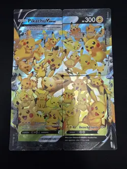 Pikachu v Union Holo Complete Set of 4 Cards NM Condition - Image 1