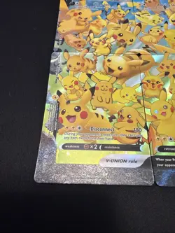 Pikachu v Union Holo Complete Set of 4 Cards NM Condition - Image 3