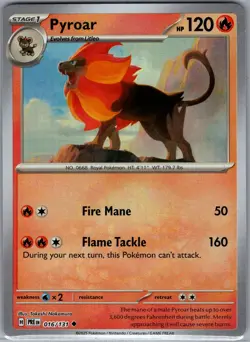Pyroar (Master Ball) 016/131 SV: Prismatic Evolutions - Pokemon Card - NM - Image 1