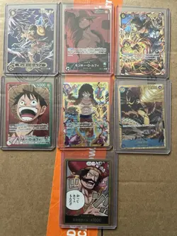 Japanese And English One Piece Card Lot Banger Luffy’s - Image 1