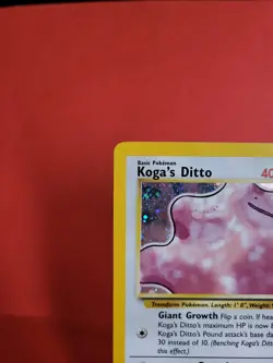 Pokemon Karte/card - Koga's Ditto 10/132 Gym Challenge Holo - Excellent - Image 2