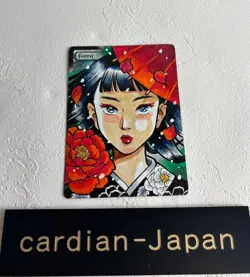 Hand Painted Altered MTG Card,Forest,Anime Girl,waifu [Excellent] FromJapan #s3 - Image 1