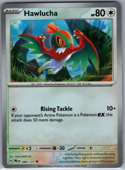 Hawlucha (Master Ball) 089/131 SV: Prismatic Evolutions - Pokemon Card - NM - Image 1