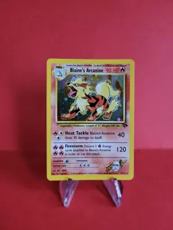 Pokemon Karte/card - Blaine's Arcanine 1/132 Gym Challenge Holo - Excellent++ - Image 1