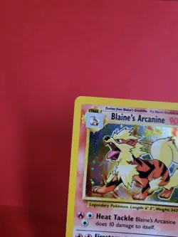 Pokemon Karte/card - Blaine's Arcanine 1/132 Gym Challenge Holo - Excellent++ - Image 2