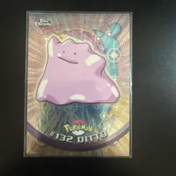 Ditto #132 Topps Chrome - LP/NM Pokemon Card - Image 1