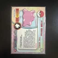 Ditto #132 Topps Chrome - LP/NM Pokemon Card - Image 2