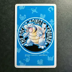 S2605 Machoke 7 of Clubs Blue Blastoise Deck Playing Poker Card Pokemon - Image 2