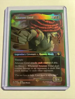 Amarant Coral (Borderless) - Commander: FINAL FANTASY MTG Foil Plus Bonus Card!! - Image 1