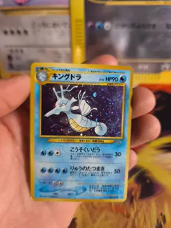 Pokemon Karte Card Seedraking Kingdra Neo Genesis Holo Wotc japanese VG Swirl - Image 2