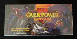 SEALED NEW 1995 Fleer MARVEL OVERPOWER 12 Starter Decks Trading Card Game (TCG) - Image 1