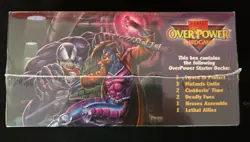SEALED NEW 1995 Fleer MARVEL OVERPOWER 12 Starter Decks Trading Card Game (TCG) - Image 3