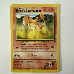 Pokemon Card Blaine's Charmander 61/132 Gym Heroes TCG - Image 1
