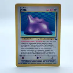 Pokemon TCG Karte - Ditto 18/62 Deutsch Non Holo Rare Fossil - Image 1