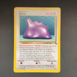 Pokemon TCG Karte - Ditto 18/62 Deutsch Non Holo Rare Fossil - Image 2
