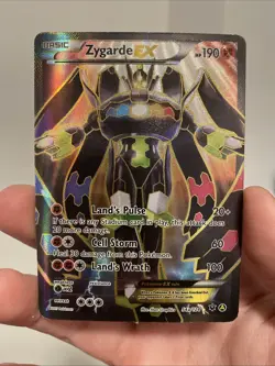2017 Pokemon ZYGARDE HP190 TRADING CARD EX 54a/124 Alternate Art Fates Collide - Image 1