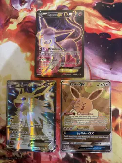 Pokemon Card Lot Eevee Gx Promo Espeon Jolteon Mid Era Holo Foil Collection - Image 1