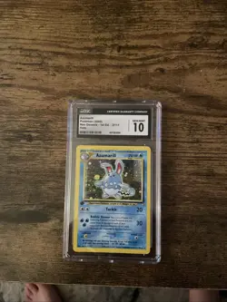 CGC 10 GEM MINT Azumarill 2000 Neo Genesis 1st Edition 2/111 Holo Pokemon Card - Image 1