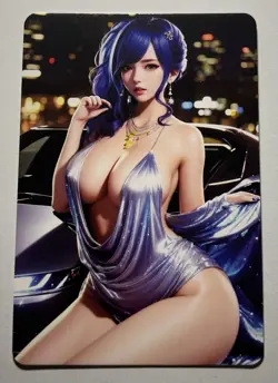 SEXY HEROINE WAIFU St. Louis AZUR LANE ACG PREMIUM HOLOFOIL CARD NM - Image 2