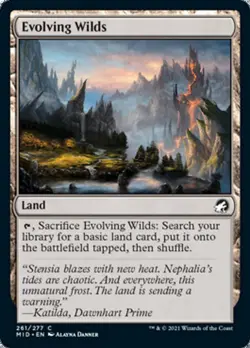 Evolving Wilds x4 4x FOIL Innistrad: Midnight Hunt NM MTG - Image 1