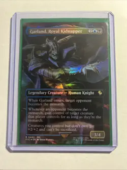 Garland, Royal Kidnapper Borderless Commander: FINAL FANTASY Foil + Bonus Rare!! - Image 1