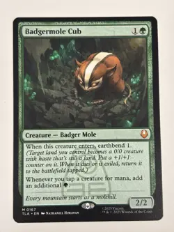 MTG Badgermole Cub - Avatar The Last Airbender Regular Mythic NM - Image 1