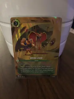 Lorcana Holofoil - Wrong Lever! (Enchanted) - 216/204 / NM / English - Image 1