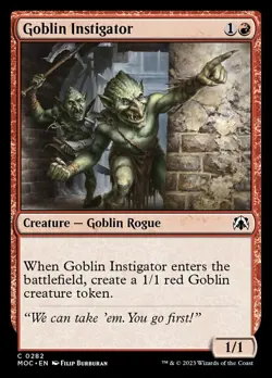 Goblin Instigator x1 - Commander: March of the Machine - NM-Mint, English - Comm - Image 1