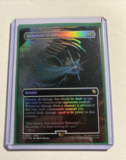 Judgment of Alexander Borderless Commander: FINAL FANTASY MTG Foil + Bonus Rare! - Image 1
