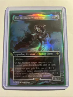 The Destined White Mage Borderless Commander: FINAL FANTASY Foil + Bonus Rare!!! - Image 1